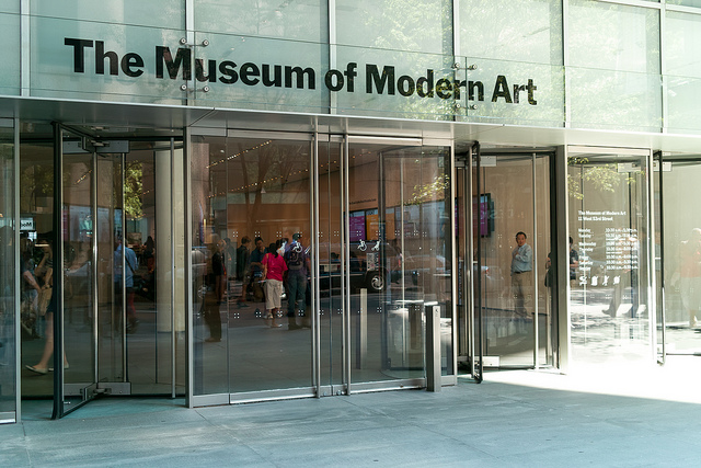 Exterior shot of MoMA building.