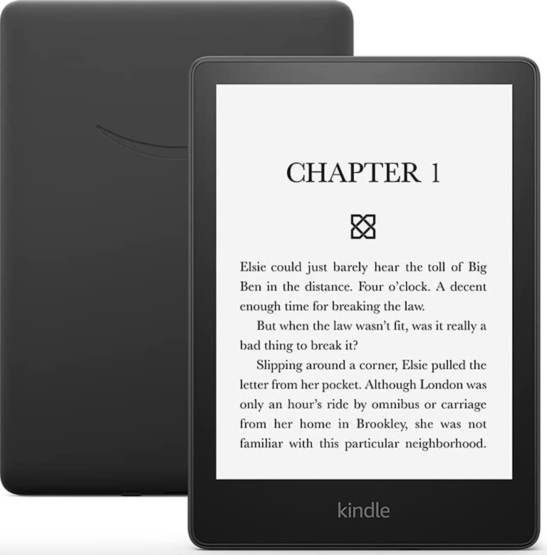 Image shows the Kindle Paperwhite e-Reader